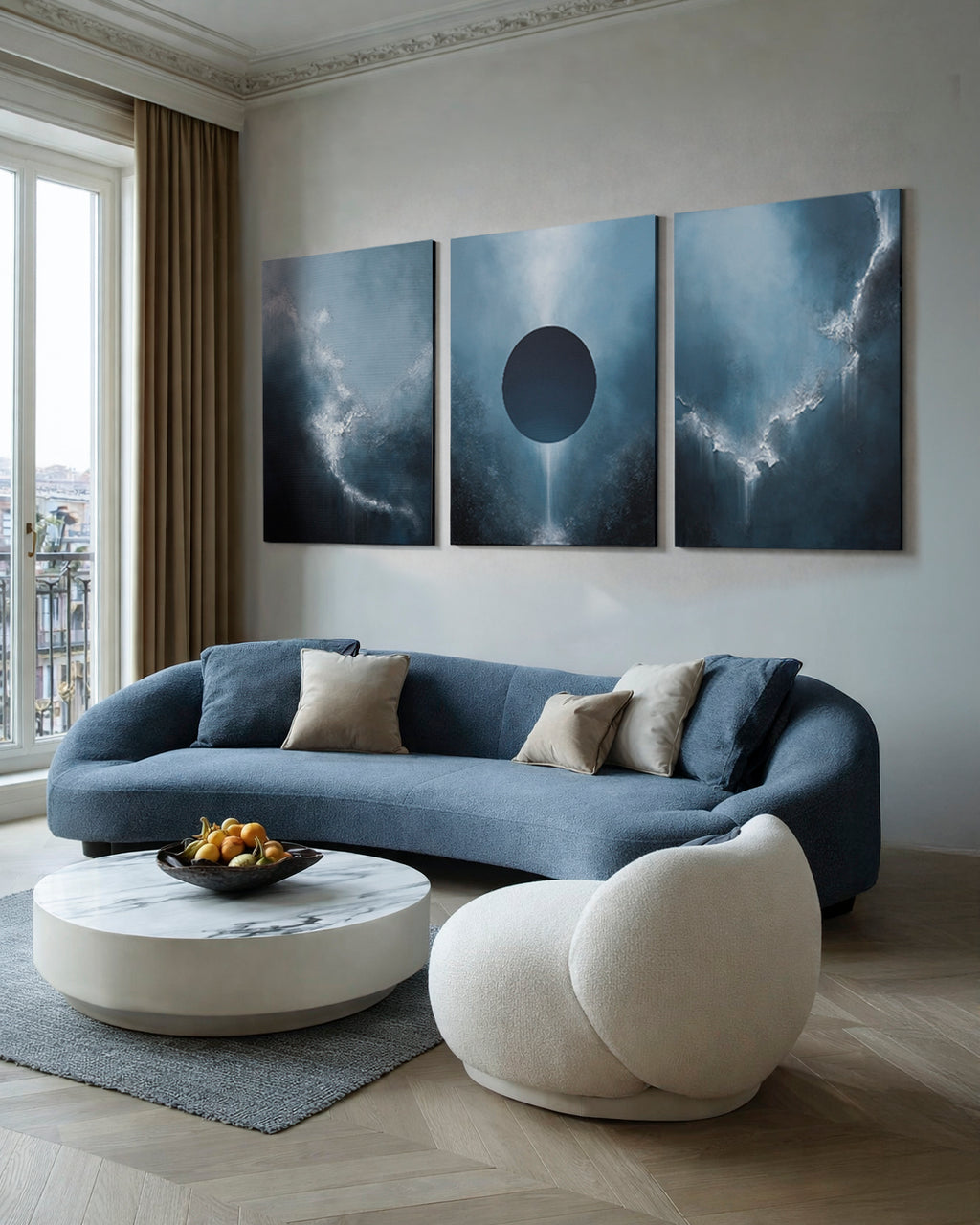 Silent Axis — Triptych